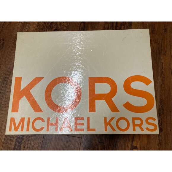 Michael Kors Miss Vanessa Brown Lace-Up Suede Wedge Boots Size 1M New In Box - Picture 2 of 7